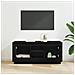 Mobile TV Rovere Nero 102 x 35 x 45 cm Legno multistrato - Foto miniatura 4