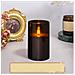 Candela Led Senza Fiamma Nera Lucida - 7,5x12,5cm - Magica Luce Elettronica Per Natale/compleanno - Foto miniatura 4