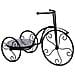Portavaso Bici In Mosaico E Metallo Blu 53x23,5x36h - Foto miniatura 1