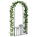 Arco da Giardino con blocco Nero 102 x 50 x 218 cm - Foto miniatura 3