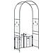 Arco da Giardino con blocco Nero 102 x 50 x 218 cm - Foto miniatura 8