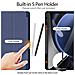 Cover per Galaxy Tab S10 Lite / S10 FE / Tab S9 FE - Pelle /PU, Blu - Foto miniatura 3
