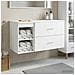 Set di mobili per il bagno 2 pcs Bianco Legno ingegnerizzato - Foto miniatura 2