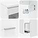 Set di mobili per il bagno 2 pcs Bianco Legno ingegnerizzato - Foto miniatura 5