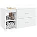 Set di mobili per il bagno 2 pcs Bianco Legno ingegnerizzato - Foto miniatura 8