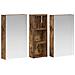Set di Armadi da Bagno con lo scaffale 3 pcs 80 x 10,5 x 50 cm - Foto miniatura 5