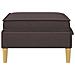 Pouf con Storage Marrone Scuro Tessuto - Foto miniatura 5