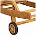 Lettino da sole Marrone Legno di teak solido - Foto miniatura 7