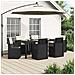 Set da Pranzo per Giardino 7 pcs Antracite e Crema PP - Foto miniatura 2