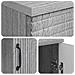 Scrivania Grigio Sonoma 142,5 x 50 x 75 cm Legno ingegnerizzato - Foto miniatura 7