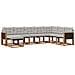Set di divani da esterno 8 pcs Naturale e Grigio chiaro - Foto miniatura 1