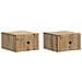 Mobiletto da notte a muro con cassetto 2 pcs Rovere Artigianale - Foto miniatura 1