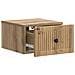 Mobiletto da notte a muro con cassetto 2 pcs Rovere Artigianale - Foto miniatura 4