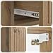 Mobiletto da notte a muro con cassetto 2 pcs Rovere Artigianale - Foto miniatura 8