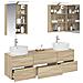 Set di mobili per il bagno 5 pcs Rovere Sonoma - Foto miniatura 3
