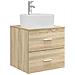 Set di mobili per il bagno 5 pcs Rovere Sonoma - Foto miniatura 5