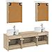 Set di mobili per il bagno 5 pcs Rovere Sonoma - Foto miniatura 8