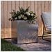 Vaso da giardino Argento 50 x 30 x 49 cm Acciaio Inox - Foto miniatura 3