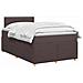 Letto box spring con materasso Marrone Scuro 120 x 200 cm - Foto miniatura 3