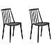 Set Di 2 Sedie Da Pranzo In Colore Nero Ventnor - Foto miniatura 1