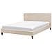 Letto Sfoderabile In Tessuto Beige 160 X 200 Cm Fitou - Foto miniatura 10
