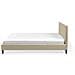 Letto Sfoderabile In Tessuto Beige 160 X 200 Cm Fitou - Foto miniatura 9