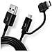 Cavo Micro-usb / Usb Tipo-c Verso Usb 2 In 1 1.5m Originale Samsung - Nero - Foto miniatura 3