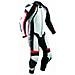 Tuta Pelle Pista Moto Protezioni Ce Omologate Inserti Titanio Intera Rosso 56 - Foto miniatura 1