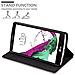 Custodia Compatibile Con Lg G4 / G4 Plus In Bruno Caffè - Coperchio Protettiva Con Chiusura Magnetica, Funzione Stand E Tasca Per Le Carte - Foto miniatura 3