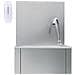 Lavandino Con Rubinetto E Dispenser Sapone In Acciaio Inox - Foto miniatura 2
