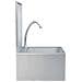 Lavandino Con Rubinetto E Dispenser Sapone In Acciaio Inox - Foto miniatura 7