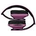 Bluetooth Cuffie Auricolari Pieghevoli, Over Ear Bluetooth Headphones Stereo Senza Fili Cuffie O Collegate Headset Con Microfono, Micro Sd / tf, Fm Per Iphone / samsung / ipad / pc (nero / viola)  - Foto miniatura 2