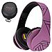 Bluetooth Cuffie Auricolari Pieghevoli, Over Ear Bluetooth Headphones Stereo Senza Fili Cuffie O Collegate Headset Con Microfono, Micro Sd / tf, Fm Per Iphone / samsung / ipad / pc (nero / viola)  - Foto miniatura 1