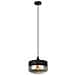 Sospensione Moderna Nera A 1 Luce Con Paralume Nero, Fumé, Dimmerabile E27 - Foto miniatura 2
