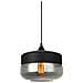 Sospensione Moderna Nera A 1 Luce Con Paralume Nero, Fumé, Dimmerabile E27 - Foto miniatura 1