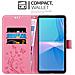 Cadorabo Custodia Compatibile Con Sony Xperia 10 Iii In Rosa Fiore - Coperchio Protettivo In Design Floreale Con Chiusura Magnetica, Funzione Stand E Slot Per Carte - Foto miniatura 3