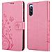 Cadorabo Custodia Compatibile Con Sony Xperia 10 Iii In Rosa Fiore - Coperchio Protettivo In Design Floreale Con Chiusura Magnetica, Funzione Stand E Slot Per Carte - Foto miniatura 8
