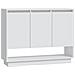 Credenza Bianca 97x31x75 cm in Truciolato - Foto miniatura 2