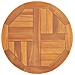 Piano Tavolo In Legno Massello Di Teak Rotondo 2,5 Cm 50 Cm - Foto miniatura 1