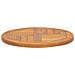 Piano Tavolo In Legno Massello Di Teak Rotondo 2,5 Cm 50 Cm - Foto miniatura 3