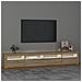 Mobile Porta TV con Luci LED Rovere Sonoma 240x35x40 cm - Foto miniatura 3