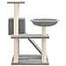 Albero Per Gatti Con Tiragraffi In Sisal Grigio Chiaro 82 Cm - Foto miniatura 3