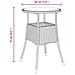 Tavolo Da Giardino 60x75 Cm Vetro Temperato E Polyrattan Beige - Foto miniatura 5