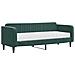 Divano Letto Con Materasso Verde Scuro 80x200 Cm In Velluto - Foto miniatura 1