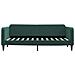 Divano Letto Con Materasso Verde Scuro 80x200 Cm In Velluto - Foto miniatura 9