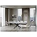 Tavolo Allungabile 90x180/284 Cm Volantis Evolution Telaio Antracite - Bianco Frassino - Foto miniatura 4
