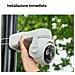 Cell PT Kit - Telecamera da Esterno a batteria con risoluzione 2K (3MP), Rilevamento Movimento /Umano, Visione Notturna a Colori, Audio Bidirezionale, IP66 - Foto miniatura 11