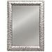 Specchiera Rettangolare Moderna Colore Argento 70 X 100 X 5 Cm - Foto miniatura 1
