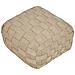 Pouf Bodla Materiale Sintetico Beige - Foto miniatura 4