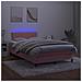Letto a Molle con Materasso e LED Rosa 120x200 cm in Velluto - Foto miniatura 2